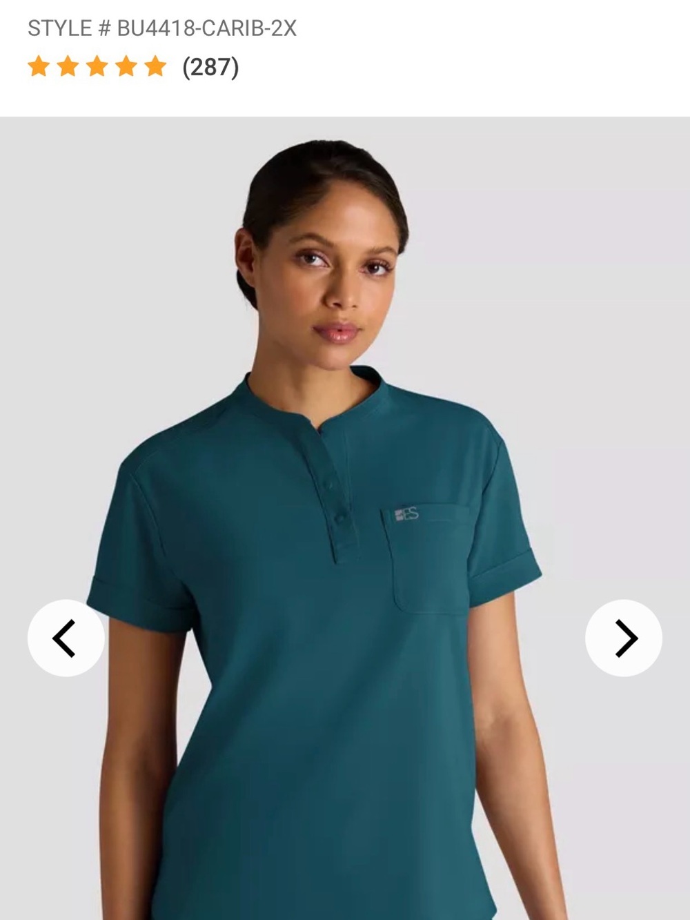 Hunter Green Medical Scrub Top and bottoms